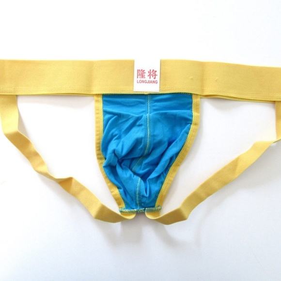 Blue and Yellow Jockstrap - Picture 2 of 2